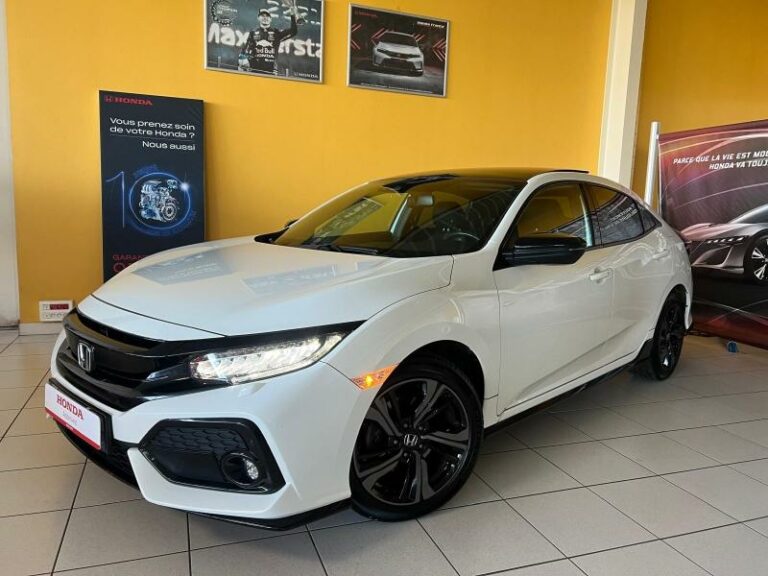 HONDA-Civic 1.5 i-VTEC 182ch Sport Plus 5p Blanc Orchidé Nacré-MONDEVILLE-1