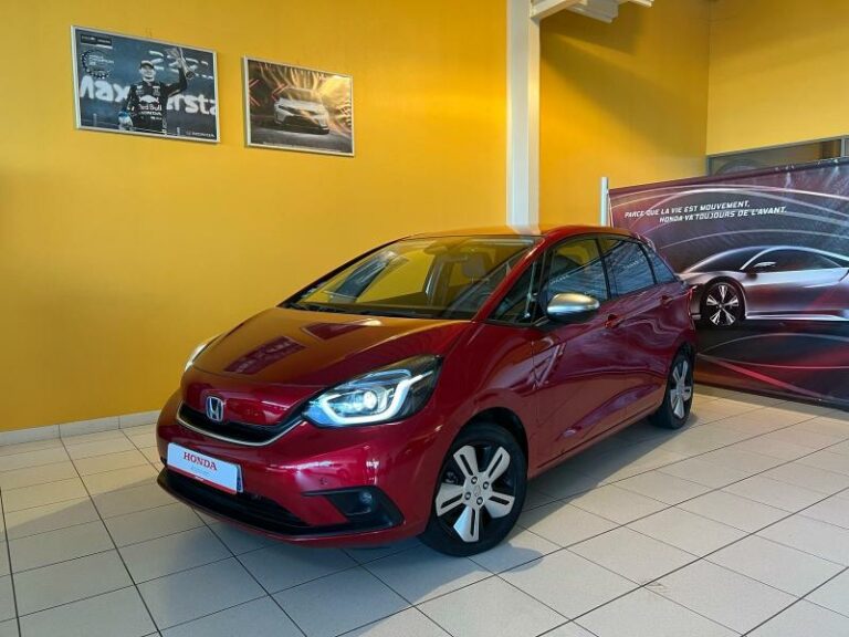 HONDA-Jazz 1.5 i-MMD 109ch e:HEV Exclusive Rouge Cristallin Premium métallisé-MONDEVILLE-1