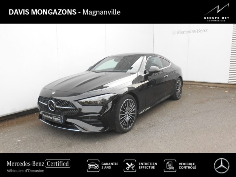 MERCEDES-BENZ-CLE Coupé 200 204ch AMG Line 9G Tronic Noir obsidienne-MAGNANVILLE-1