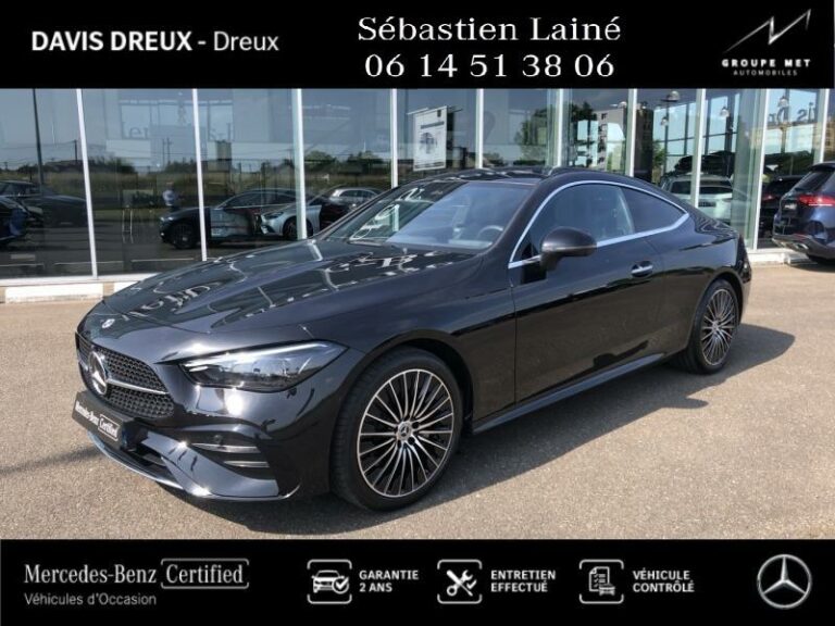 MERCEDES-BENZ-CLE Coupé 220 d 197ch AMG Line 9G-Tronic Noir obsidienne-DREUX-1