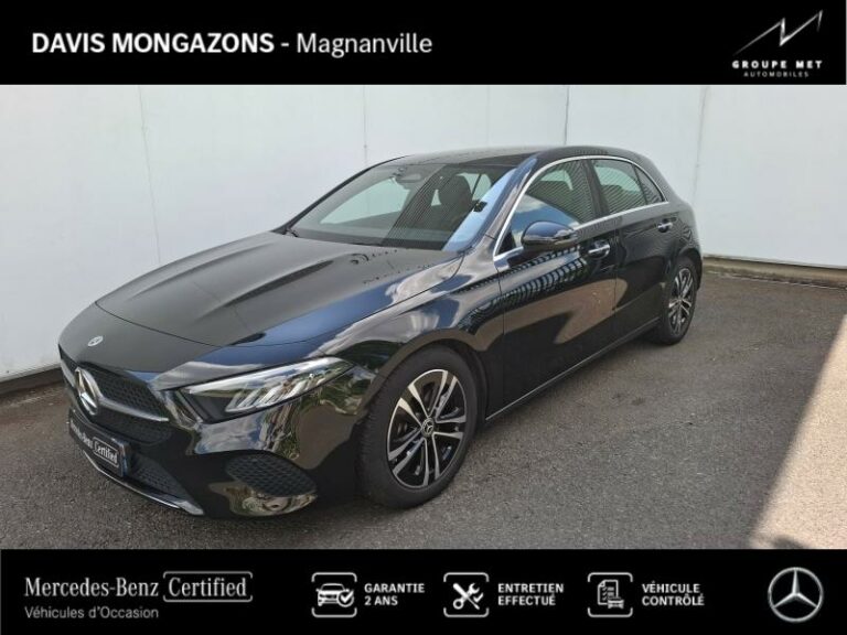 MERCEDES-BENZ-Classe A 180 d 116ch Progressive Line 8G-DCT Noir-MAGNANVILLE-1