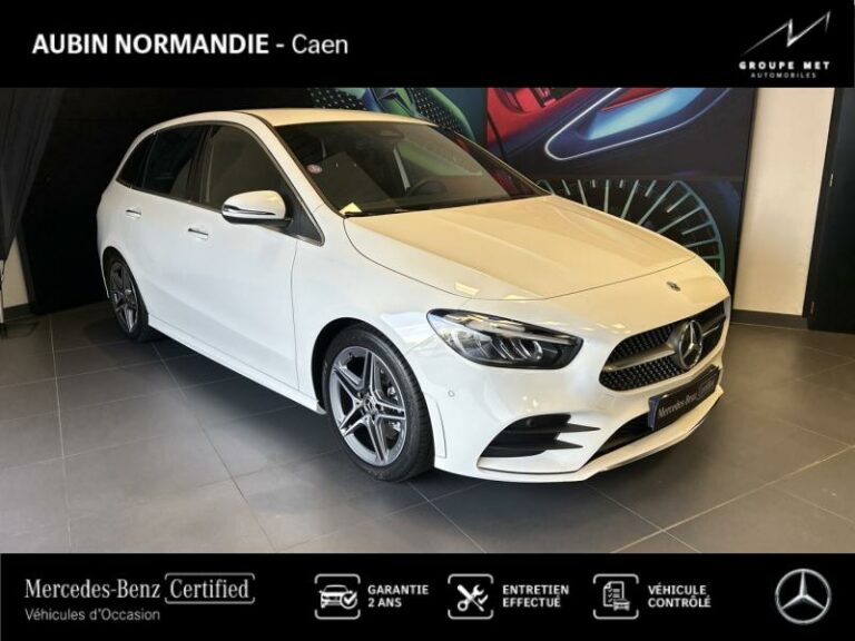 MERCEDES-BENZ-Classe B 180 136ch AMG Line 7G-DCT Blanc polaire-MONDEVILLE-1