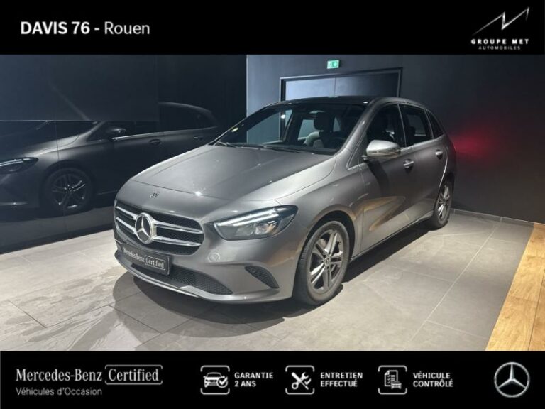 MERCEDES-BENZ-Classe B 180d 116ch Progressive Line Edition 7G-DCT Gris montagne métallisé-ROUEN-1
