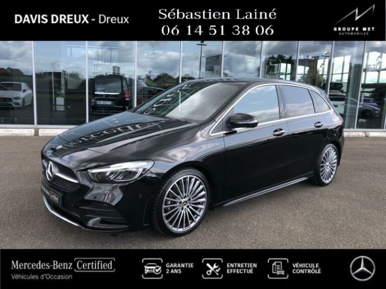 MERCEDES-BENZ-Classe B 200d 150ch AMG Line 8G-DCT Noir cosmos métallisé-DREUX-1