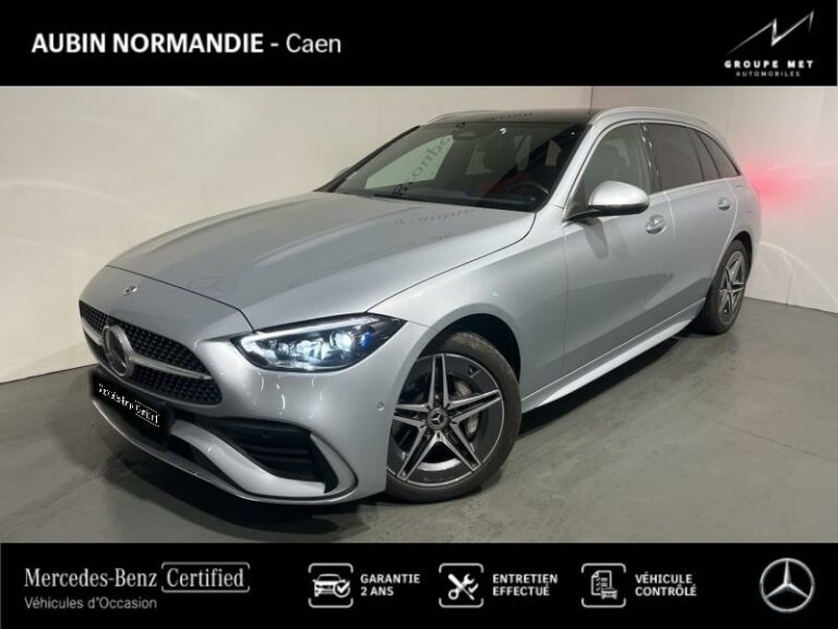 MERCEDES-BENZ-Classe C Break 300 e 204+129ch AMG Line Argent high-tech métallisé-MONDEVILLE-1