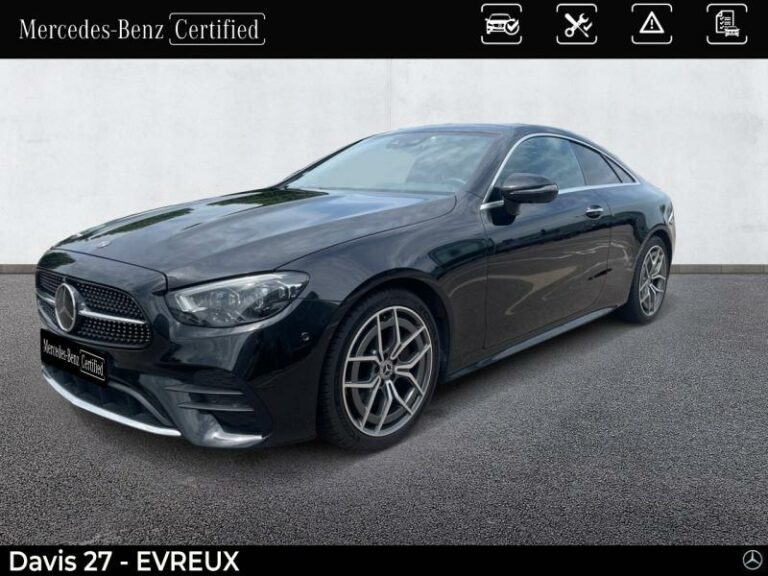 MERCEDES-BENZ-Classe E Coupe 220 d 194ch AMG Line 9G-Tronic Noir obsidienne métallisé-EVREUX-1