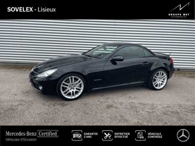 MERCEDES-BENZ-Classe SLK 200K BA Noir-GLOS-1