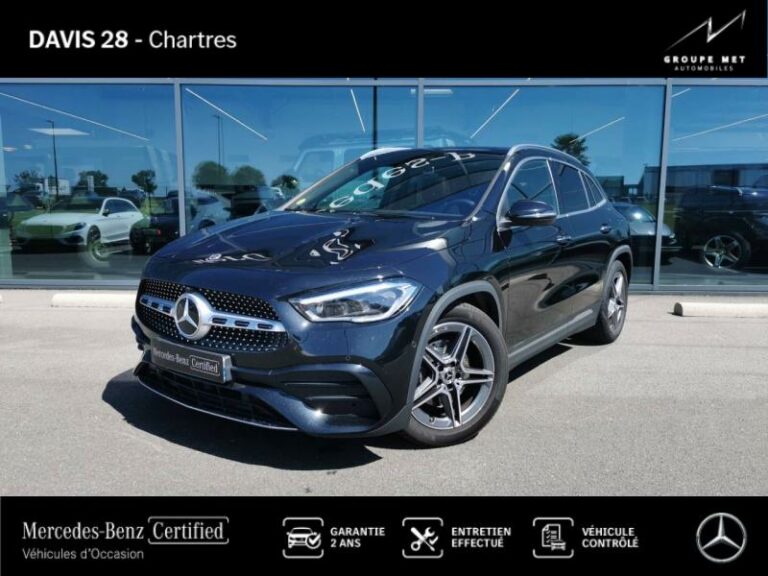 MERCEDES-BENZ-GLA 200 d 150ch AMG Line 8G-DCT Noir cosmos métallisé-FONTENAY SUR EURE-1