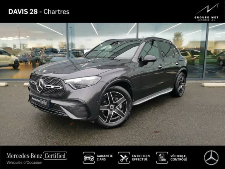 MERCEDES-BENZ-GLC 300 e Hybrid 313ch AMG Line 4Matic 9G-Tronic Gris graphite métallisé-FONTENAY SUR EURE-1