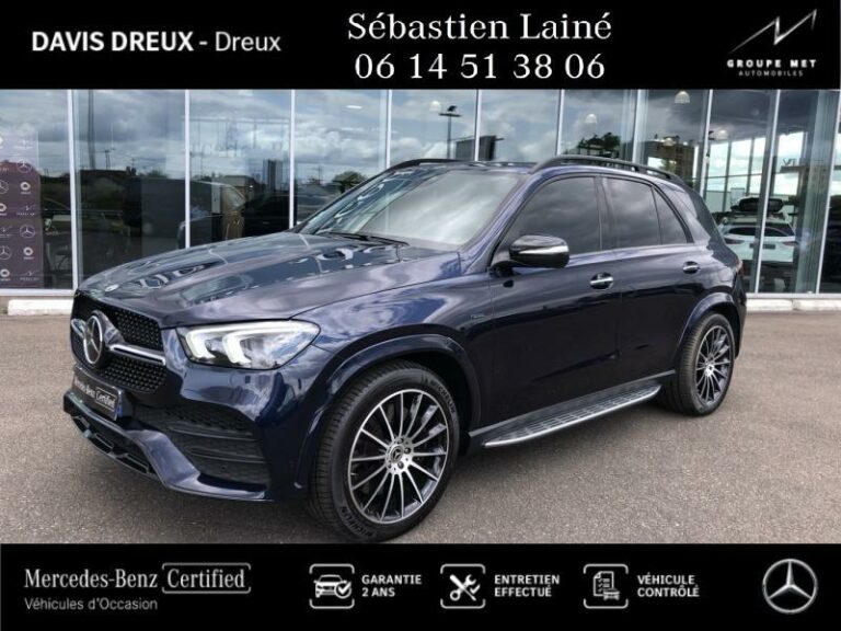 MERCEDES-BENZ-GLE 350 de 194+136ch AMG Line 4Matic 9G-Tronic Bleu cavansite-DREUX-1