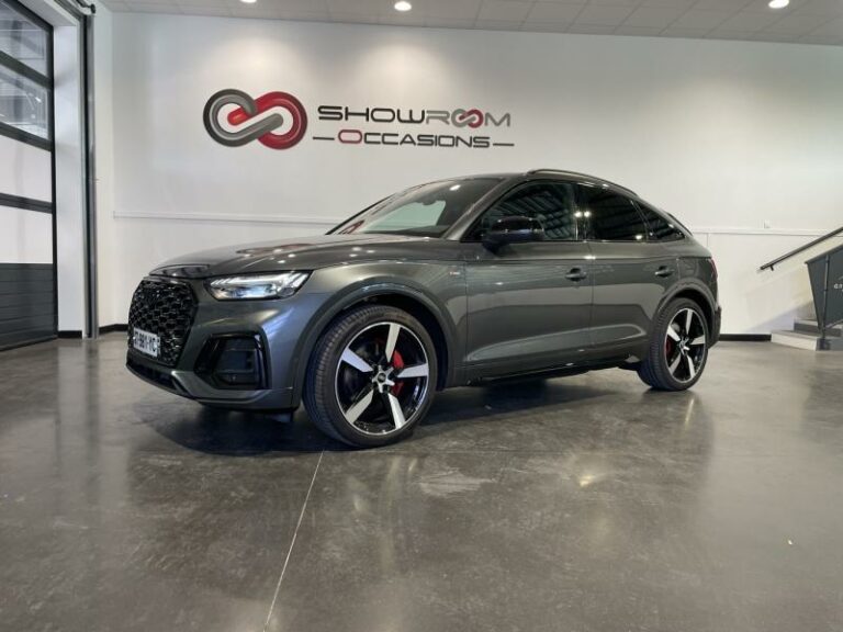 AUDI-Q5 Sportback 55 TFSI e 367ch S line quattro S tronic 7 Gris Daytona nacré-EVREUX-1