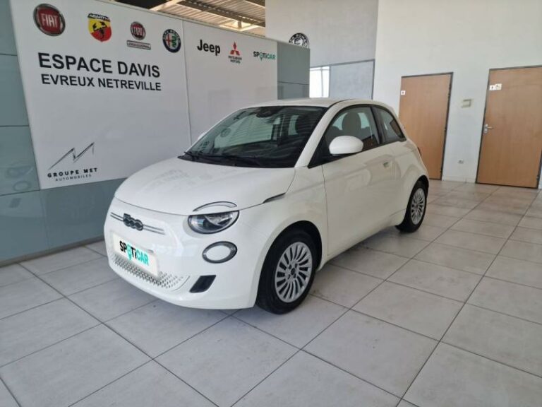 FIAT-500 e 95ch Action Plus Blanc-EVREUX-1