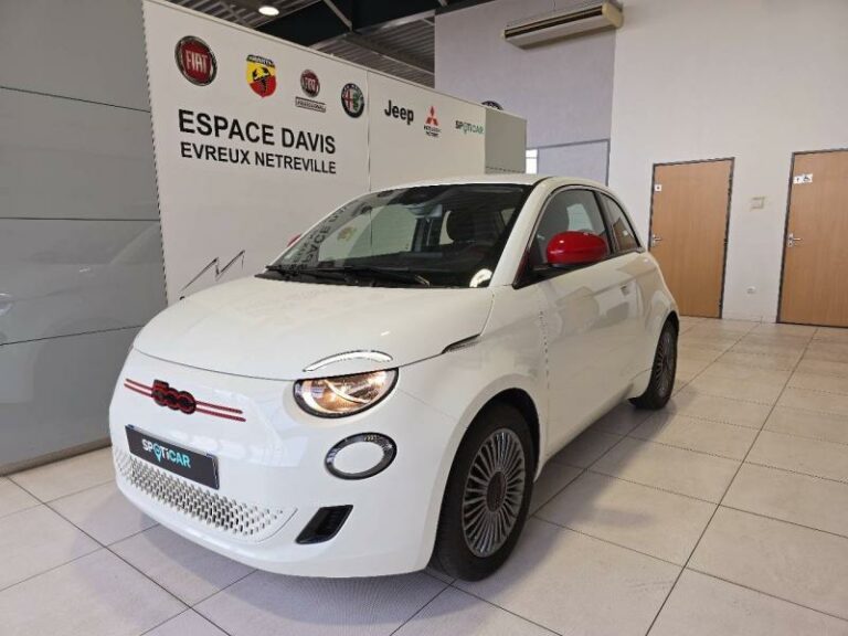 FIAT-500 e 95ch (RED) MY23 Blanc-EVREUX-1