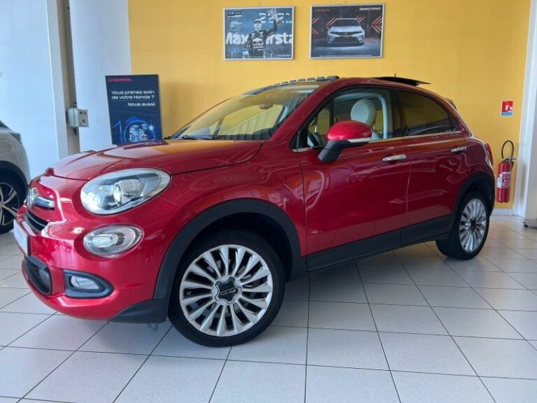 FIAT-500X 1.6 E-torQ 110ch Popstar rouge Passione pastel-MONDEVILLE-1