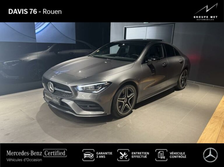 MERCEDES-BENZ-CLA 200 d 150ch AMG Line 8G-DCT 8cv Gris montagne métallisé-ROUEN-1
