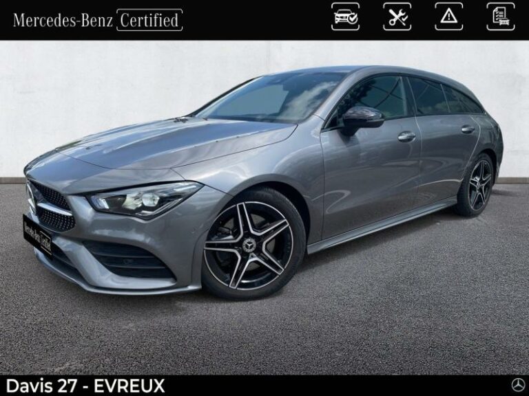 MERCEDES-BENZ-CLA Shooting Brake 200 d 150ch AMG Line 8G-DCT 8cv Gris montagne métallisé-EVREUX-1