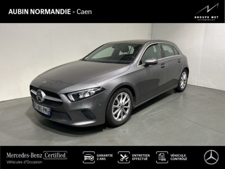 MERCEDES-BENZ-Classe A 180 136ch Progressive Line Gris montagne-MONDEVILLE-1