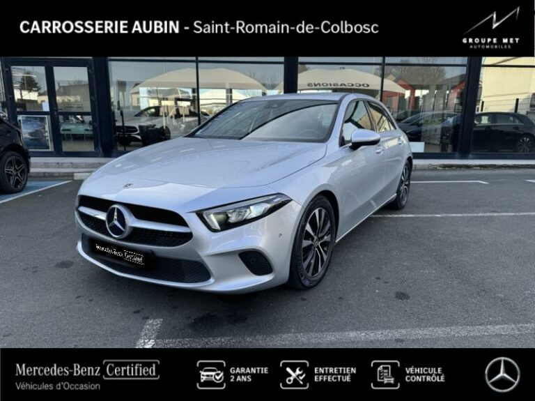 MERCEDES-BENZ-Classe A 180 d 116ch Business Line 8G-DCT Argent iridium métallisé-ST ROMAIN DE COLBOSC-1