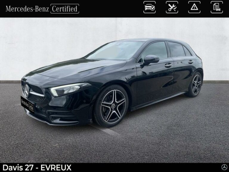 MERCEDES-BENZ-Classe A 200 163ch AMG Line 7G-DCT 9cv Noir cosmos métallisé-EVREUX-1
