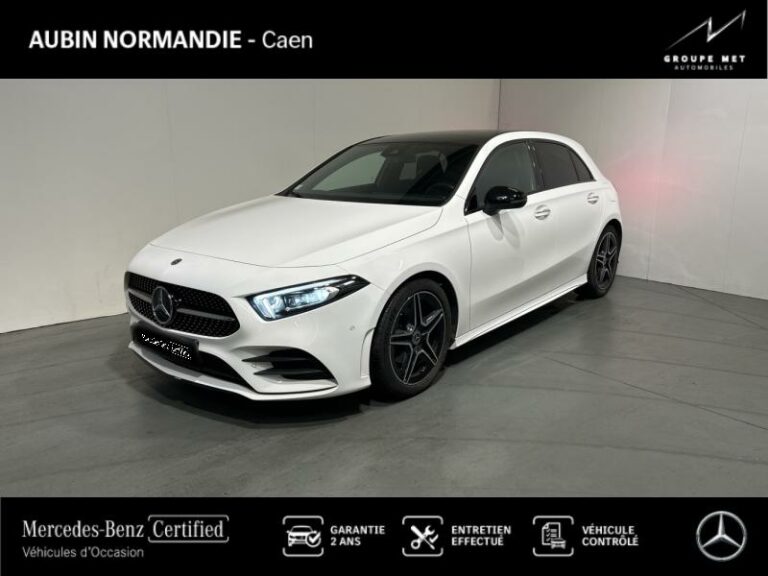 MERCEDES-BENZ-Classe A 200 d 150ch AMG Line 8G-DCT Blanc digital métallisé-MONDEVILLE-1