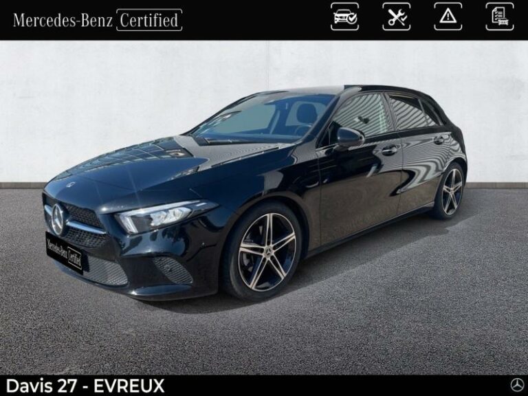 MERCEDES-BENZ-Classe A 200 d 150ch Progressive Line 8G-DCT Noir cosmos métallisé-EVREUX-1