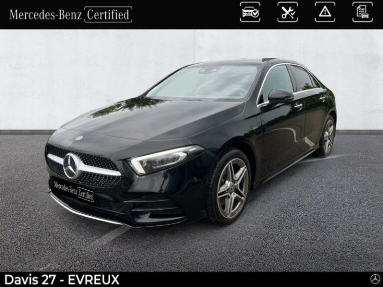 MERCEDES-BENZ-Classe A Berline 250 e 160+102ch AMG Line 8G-DCT Noir cosmos métallisé-EVREUX-1