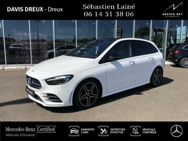 MERCEDES-BENZ-Classe B 200d 150ch AMG Line 8G-DCT Blanc polaire-DREUX-1
