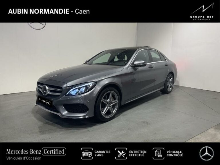 MERCEDES-BENZ-Classe C 200 Sportline 9G-Tronic Gris sélénite-MONDEVILLE-1
