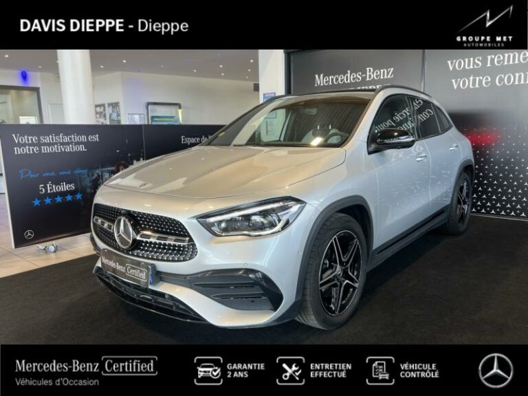 MERCEDES-BENZ-GLA 200 d 150ch AMG Line 8G-DCT Argent iridium métallisé-DIEPPE-1