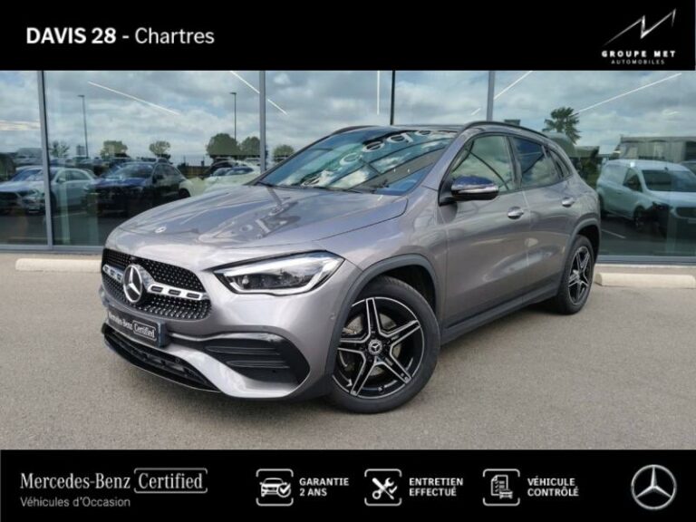 MERCEDES-BENZ-GLA 250 e 160+102ch AMG Line 8G-DCT Gris montagne métallisé-FONTENAY SUR EURE-1