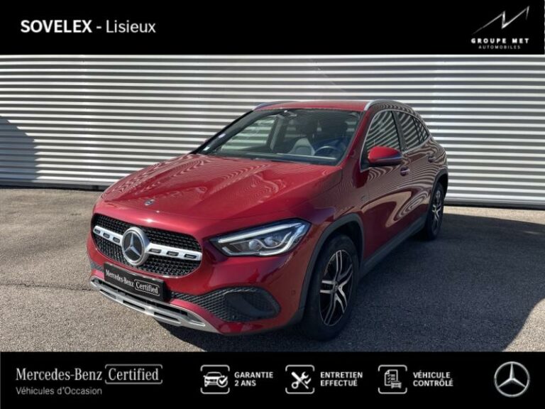 MERCEDES-BENZ-GLA 250 e 160+102ch Progressive Line 8G-DCT Rouge Patagonie métallisé designo-GLOS-1
