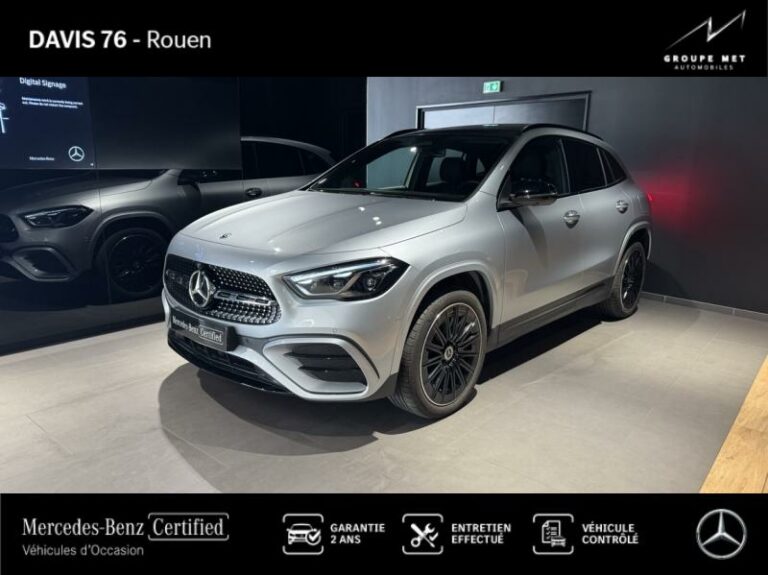 MERCEDES-BENZ-GLA 250 e 218ch AMG Line 8G-DCT Argent high-tech métallisé-ROUEN-1