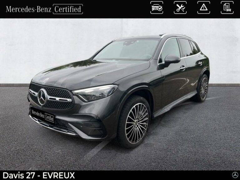 MERCEDES-BENZ-GLC 300 de Hybrid 333ch AMG Line 4Matic 9G-Tronic Gris graphite métallisé-EVREUX-1