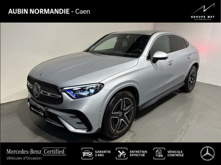 MERCEDES-BENZ-GLC Coupé 220 d 197ch AMG Line 4Matic 9G-Tronic Argent high-tech métallisé-MONDEVILLE-1