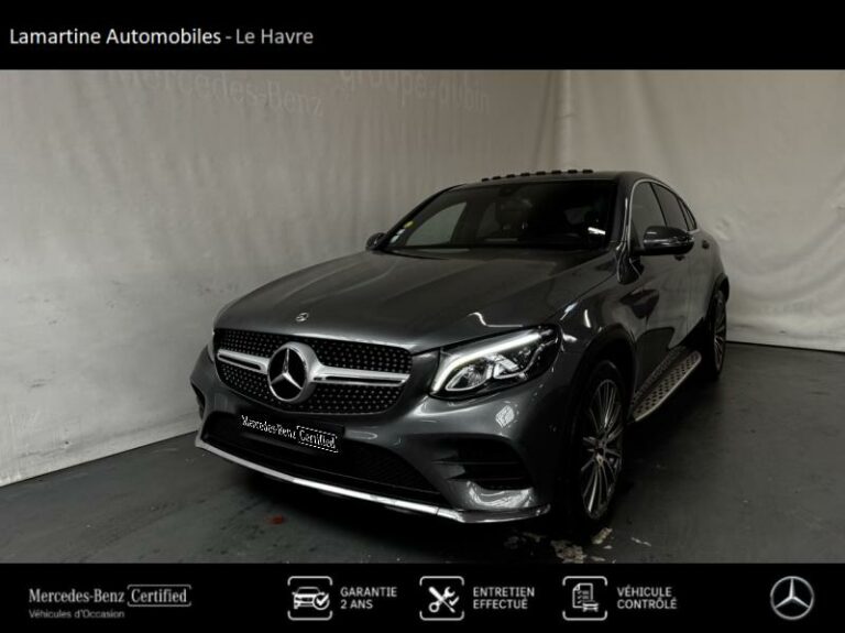 MERCEDES-BENZ-GLC Coupé 250 d 204ch Sportline 4Matic 9G-Tronic Euro6c Gris sélénite-LE HAVRE-1