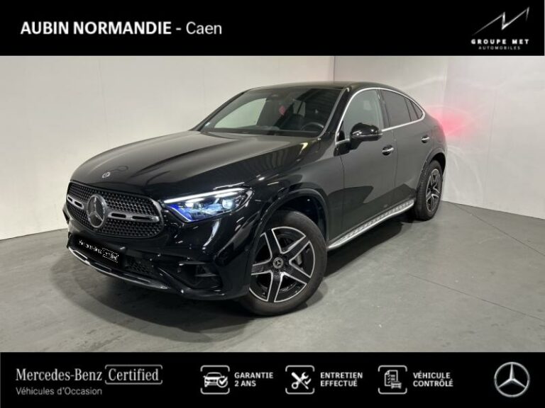 MERCEDES-BENZ-GLC Coupé 300 e Hybrid 204+136ch AMG Line 4Matic 9G-Tronic Noir obsidienne métallisé-MONDEVILLE-1