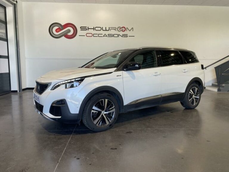 PEUGEOT-5008 1.2 PureTech 130ch GT Line S&S Blanc Nacré (S)-EVREUX-1