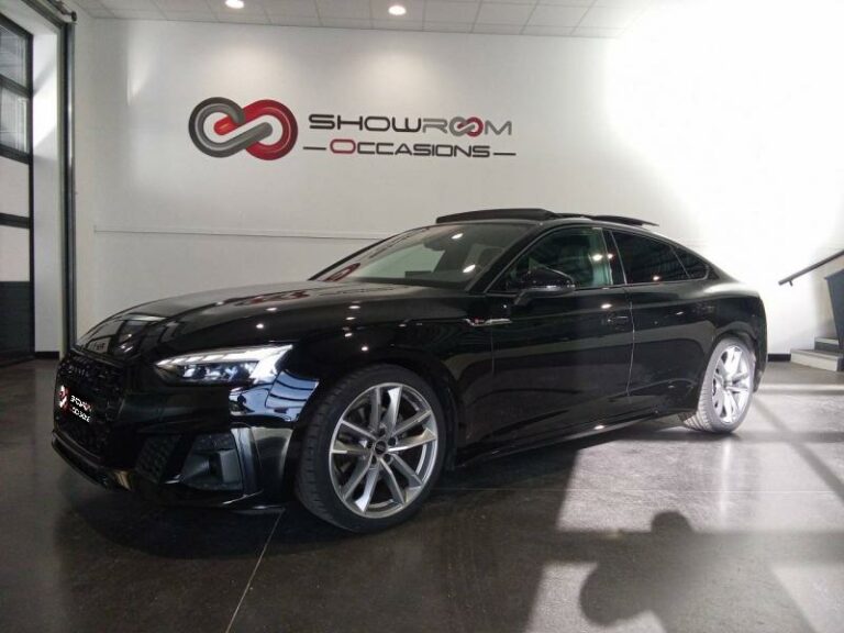 AUDI-A5 Sportback 35 TDI 163ch S line S tronic 7 9cv-EVREUX-Noir Mythic métallisé-EV2545-1