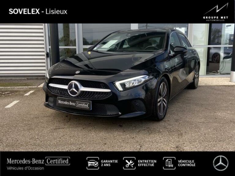MERCEDES-BENZ-Classe A 180 136ch Progressive Line 7G-DCT-GLOS-Noir cosmos métallisé-GLOS1382116-1