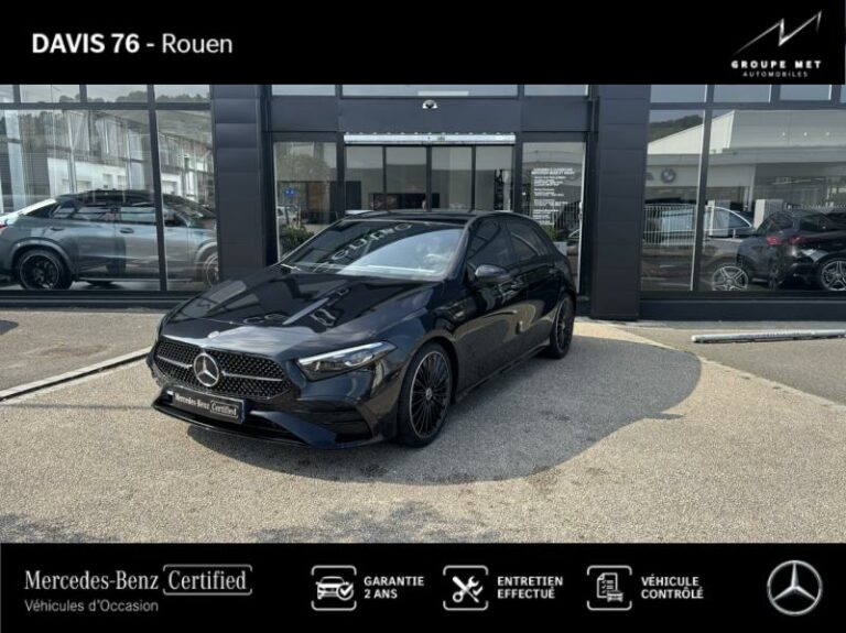 MERCEDES-BENZ-Classe A 200 d 150ch AMG Line 8G-DCT-ROUEN-Noir cosmos métallisé-RO2464604-1