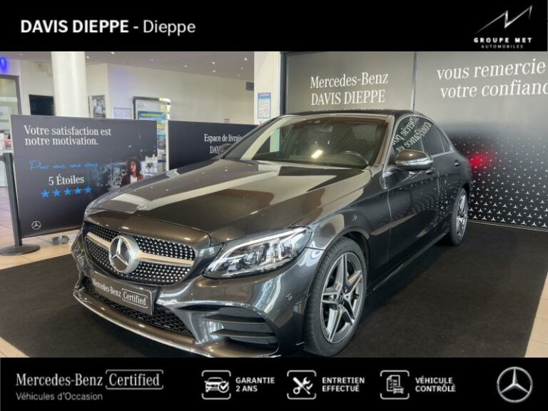MERCEDES-BENZ-Classe C 180 d 122ch AMG Line 9G-Tronic-DIEPPE-Gris Graphite-DI2572-1