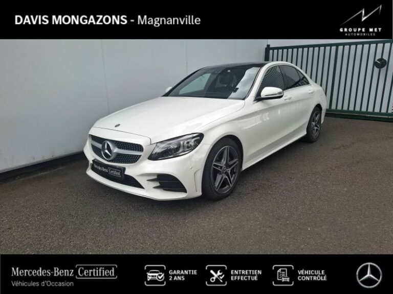 MERCEDES-BENZ-Classe C 180 d 122ch AMG Line 9G-Tronic-MAGNANVILLE-Blanc polaire-MG2572-1