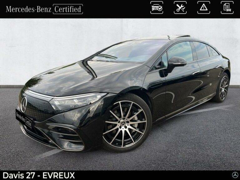 MERCEDES-BENZ-EQS 580 523ch AMG Line 4Matic-EVREUX-Noir obsidienne métallisé-MEV1177-1