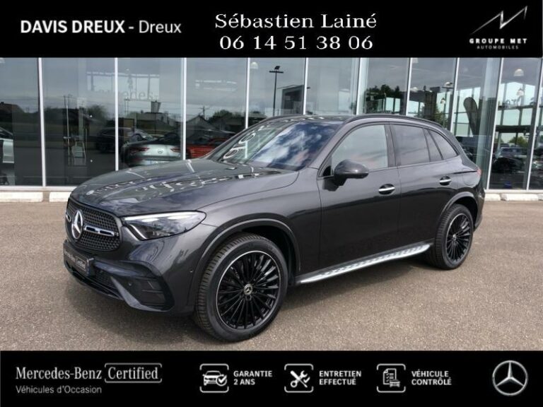 MERCEDES-BENZ-GLC 300 de Hybrid 333ch AMG Line 4Matic 9G-Tronic-DREUX-Gris graphite métallisé-654456-1