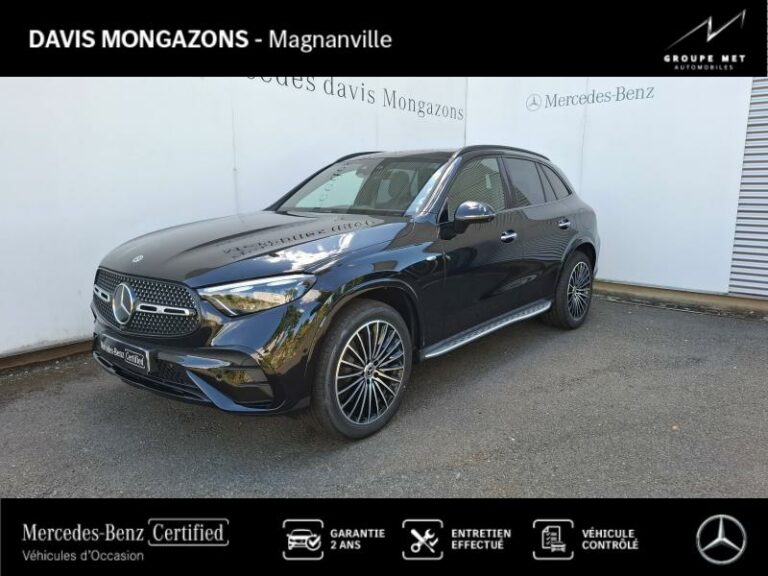 MERCEDES-BENZ-GLC 300 de Hybrid 333ch AMG Line + 4Matic 9G-Tronic-MAGNANVILLE-Noir-PO43547753-1
