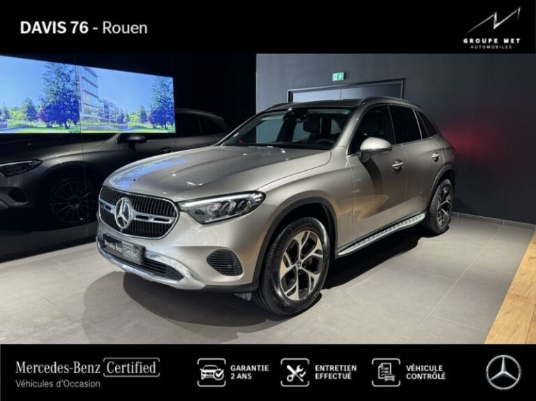 MERCEDES-BENZ-GLC 300 de Hybrid 333ch Avantgarde Line 4Matic 9G-Tronic-ROUEN-Argent Mojave métallisé-RO2464607-1