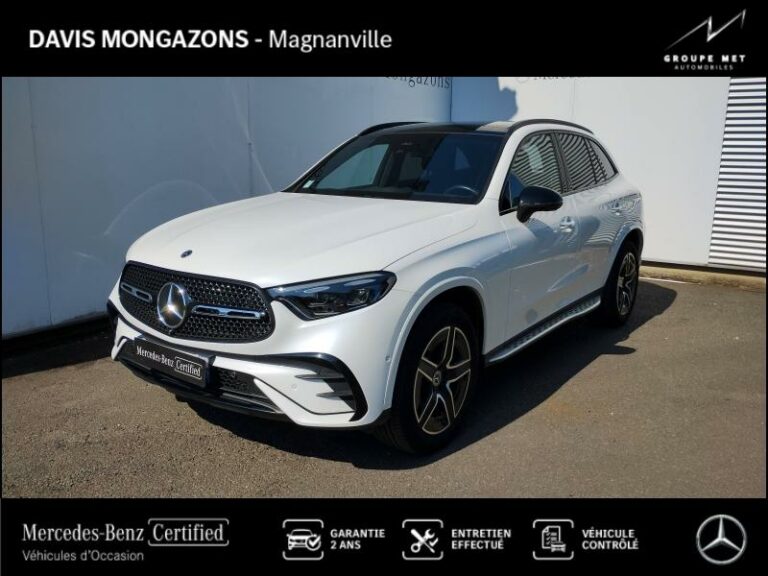 MERCEDES-BENZ-GLC 300 e Hybrid 313ch AMG Line 4Matic 9G-Tronic-MAGNANVILLE-Blanc opale brillant MANUFAKTUR-MG2557-1