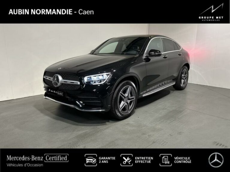 MERCEDES-BENZ-GLC Coupé 300 de 194+122ch AMG Line 4Matic 9G-Tronic-MONDEVILLE-Noir obsidienne métallisé-A996769-1