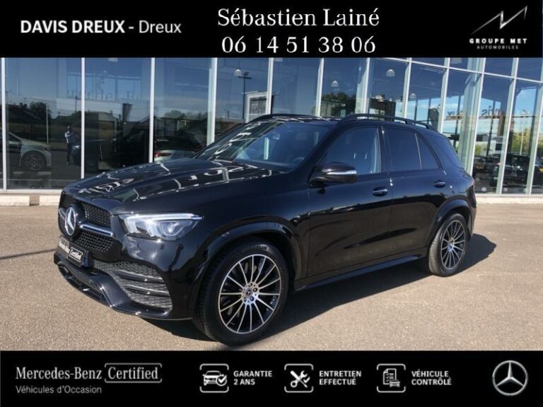 MERCEDES-BENZ-GLE 350 de 194+136ch AMG Line 4Matic 9G-Tronic-DREUX-Noir obsidienne-258357-1