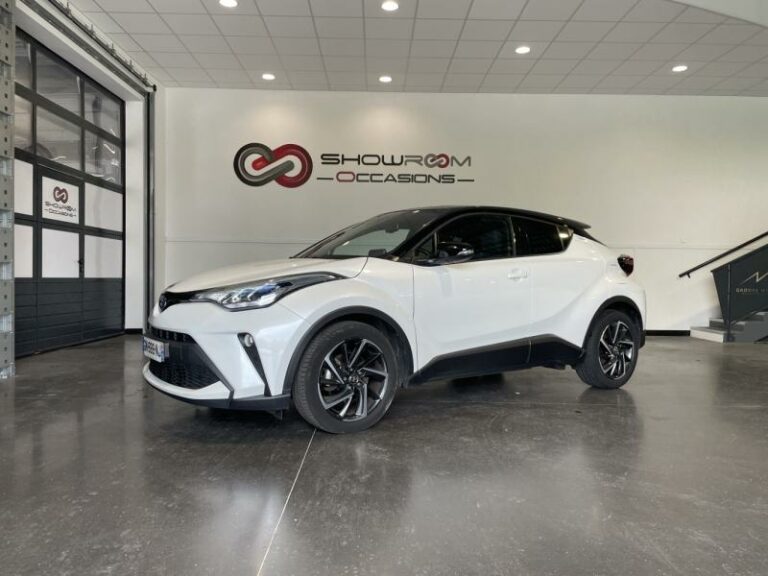 TOYOTA-C-HR 2.0 Hybride 184ch Design Ultimate E-CVT-EVREUX-Blanc Lunaire nacré bi-ton-EV2437-1